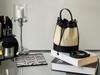 High-End Genuine Leather Patchwork Bucket Bag: Drawstring, Fashionable Design, Women’s Simple Casual Crossbody Handbag