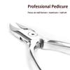 Professional Stainless Steel Nail Clippers Pointed Eagle Clippers Thick Grey Toenails Clippers Pedicure Tools Dead Skin Scissors