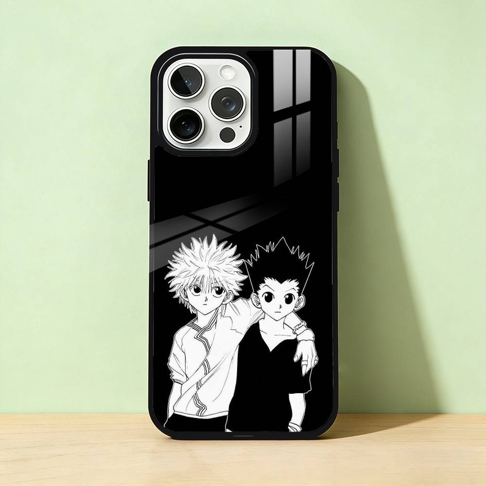 

AAA G-Gon & K-Killua Phone Case Color Silver Shell For IPhone 17 16 15 14 13 12 11 Pro Max Plus iPhone13