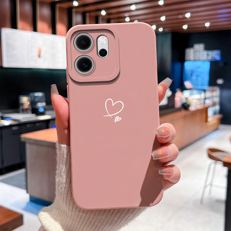 For Oppo Reno 14F 5G Phone Case Sunflower Patterns Soft Liquid Silicone Shell For OppoReno14F 14 F Camera Coverage Durable Capa
