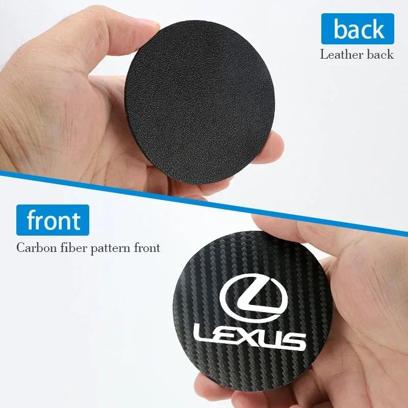2Pcs Car coaster water anti slip pad silicone waterproof interior accessories For Lexus IS250 LS460 RC200 LM300  450 LX NX350h AEH1