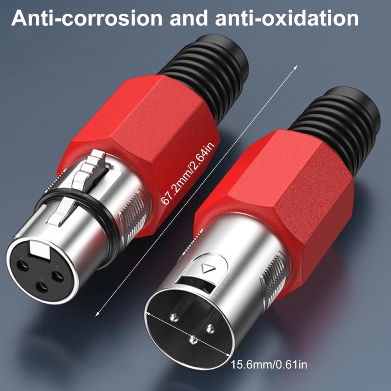 3Pin Cable Connector 3Pin Male And Female Plug For Sound Systems Highly 3Pin Adapter