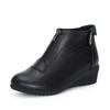 Neue Winterstiefel Damen Damen Schneestiefel Keilabsatz Winterschuhe Damen Warme Pelz Freizeitschuhe Zip Damenschuhe Botas Mujer