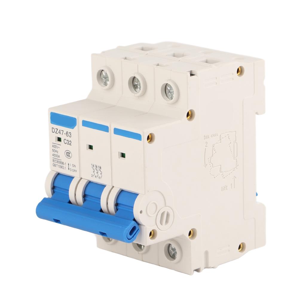 DZ47‑63 3P 32A 400V Earth Leakage Protection Circuit Breaker