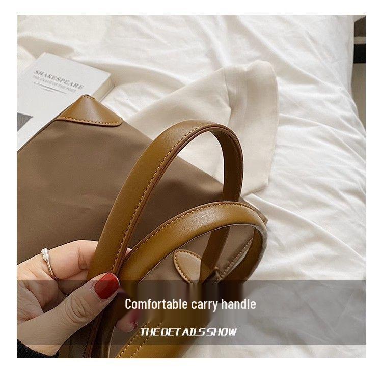 Large Capacity Nylon Tote Bag – Casual Oxford Cloth Shoulder Bag for Women, Ideal for Office and Class Use