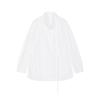 Less Cotton Long Sleeve Stand Collar Loose Shirt