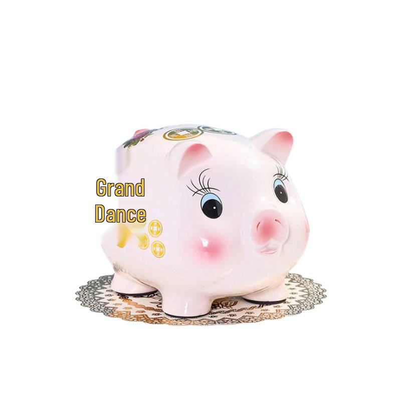 Ceramic Large-Capacity Piggy Bank for Adults & Kids - Cute Savings Bank