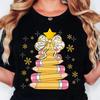 Christmas Tree Print Tshirts Women Unisexga Graphic Y2K Tee Harajuku Top FeUnisex Japanese Unisexga Designer Clothing