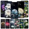 Coque de téléphone pour Xiaomi Mi 15 14 14T 13T 12T Pro 12 13 11 Lite 5G 11T X6 X5 Pro Housse souple en TPU Fleur de lotus de luxe