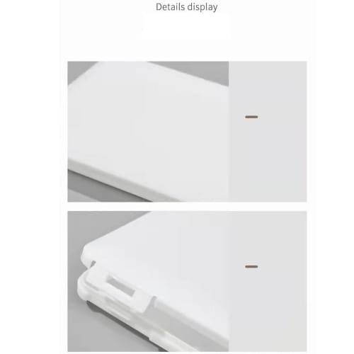 BOKIOESDE Mesh Folder Storage Box, Mask Case, Compact Size, Finely Crafted, Home Supplies, White