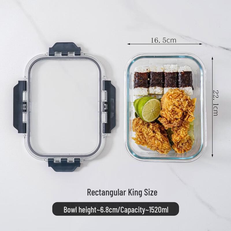 Microwaveable Borosilicate Glass Food Container