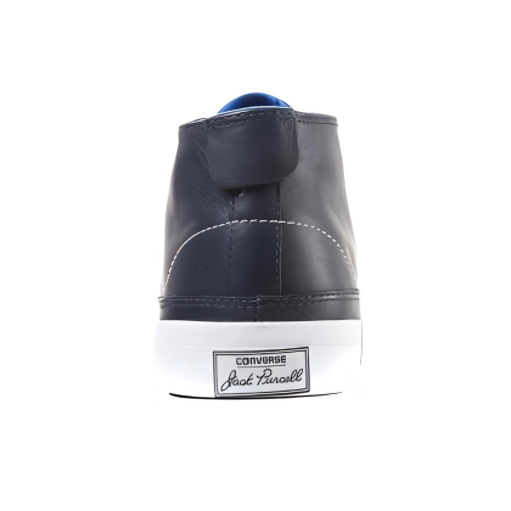 Converse Jack Purcell Slip Resistant Shock Absorbing High Top Skate Shoes Unisex Sneakers Navy-Blue 156365C