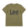SS25 Solid Color Standard Logo Print Round Neck Short Sve T-Shirt Men Tops Olive-Green LMT0104103RX00FA05982
