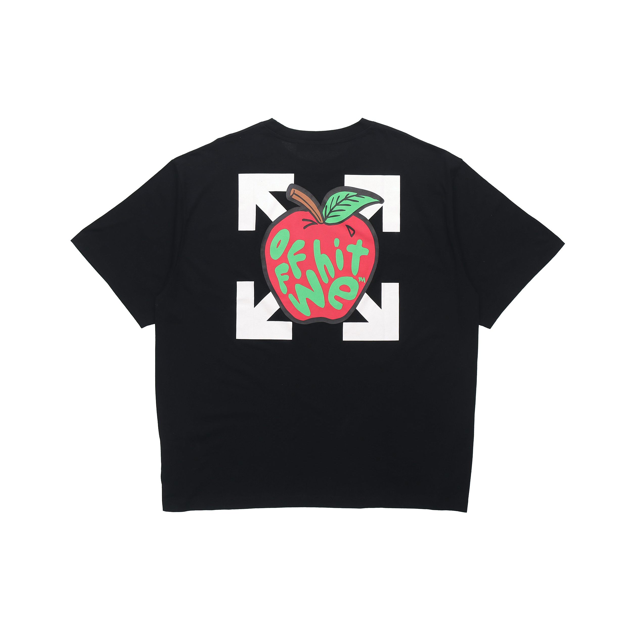 

Off-White Apple Over Tee Black/Red Men Tops OMAA038S21JER0151025 S