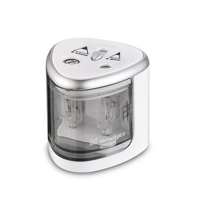 Tenwin Automatic pencil sharpener Two-hole Electric Switch Pencil Sharpener stationery Home Office School Supplies