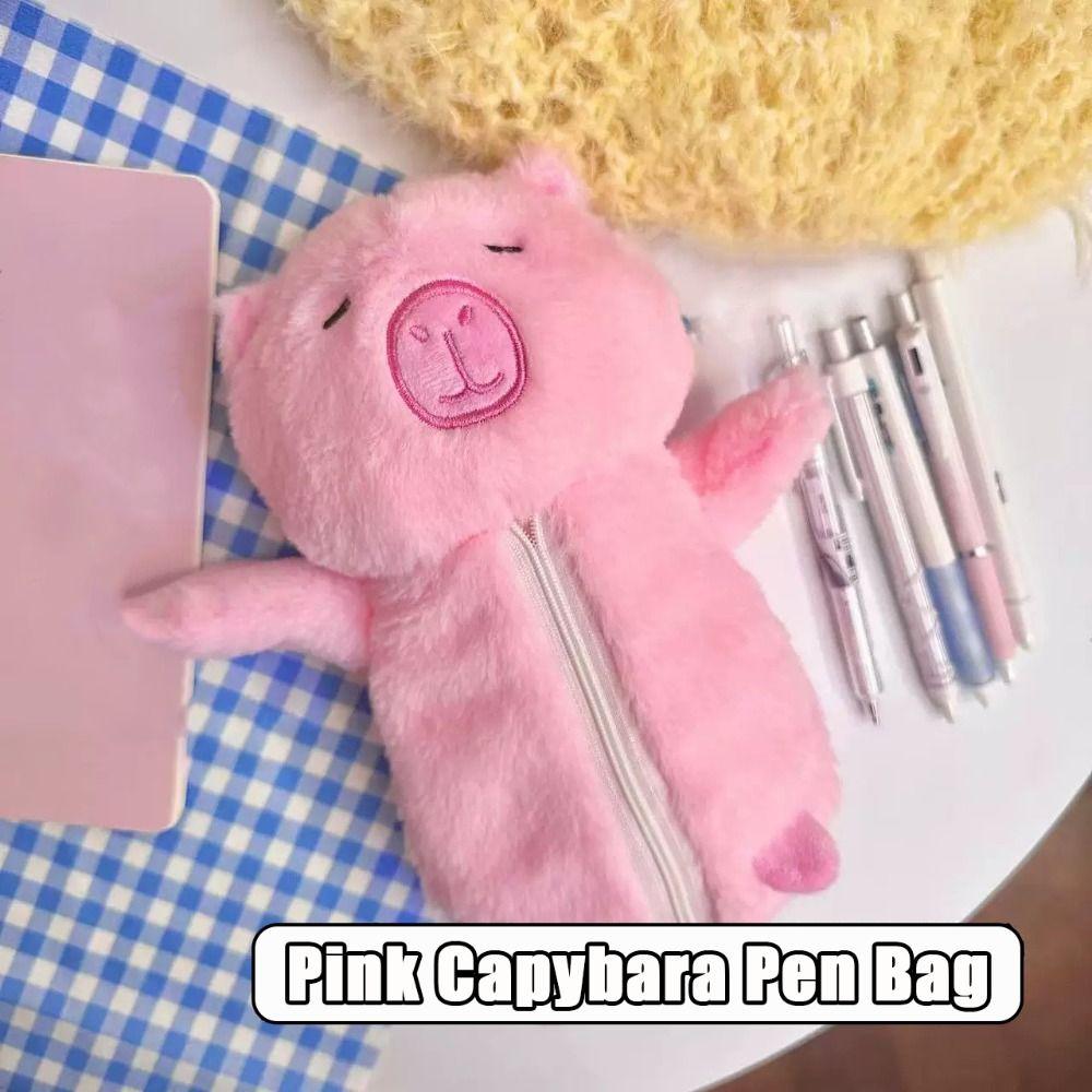 Plush Pencil Case Large Capacity Storage Bag Creative Pen Bag  School Office