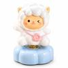 Moving Base Rotating Desk Ornament Porcelain Yearly Mascot Gift Cute Ceramic Sheep  Spring Festival