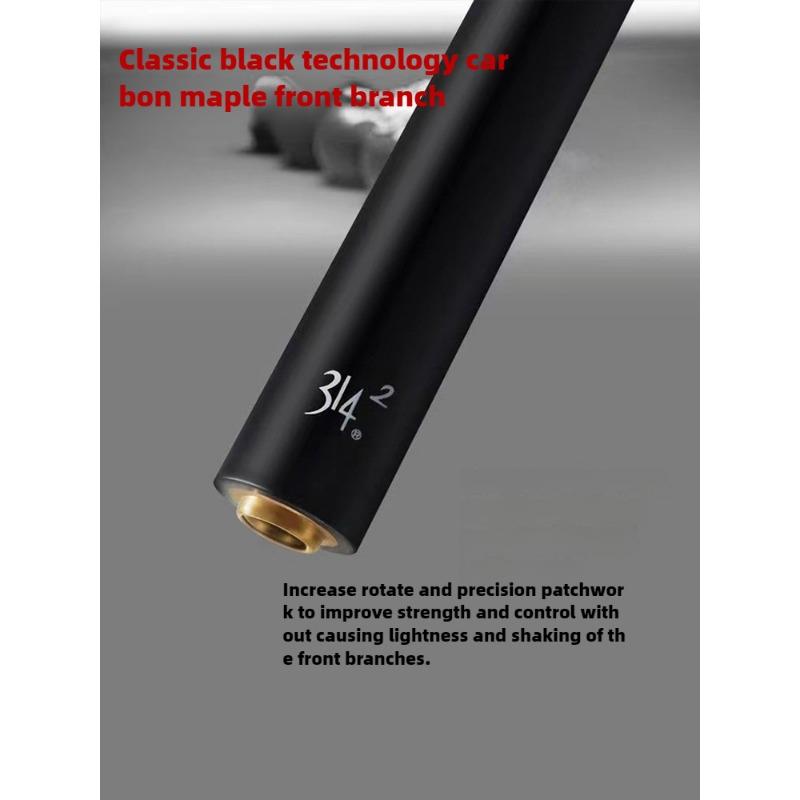 11.5 12.75mm Billiard Cuestick PREOAIDR Black Tech Carbon Fiber 1/2 Split Pool Cue Maple 8-Ball 9-Ball Sweat Absorbent Non-Slip Straight Cue Stick
