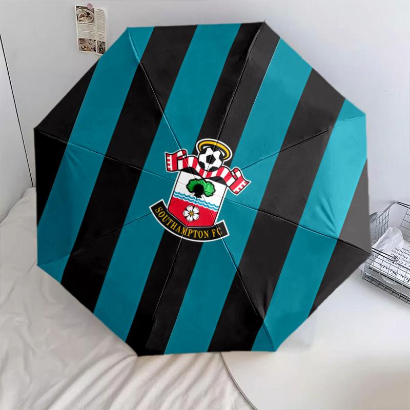 Southampton FC2pattern, Automatic Folding Umbrella, Portable and Foldable Design, 8 Ribs, a Christmas or Birthday Gift.