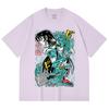 230 g/m² 100% Baumwolle Saint Seiya V8 Shiryu Druck Unisex Schweres Baumwoll-T-Shirt
