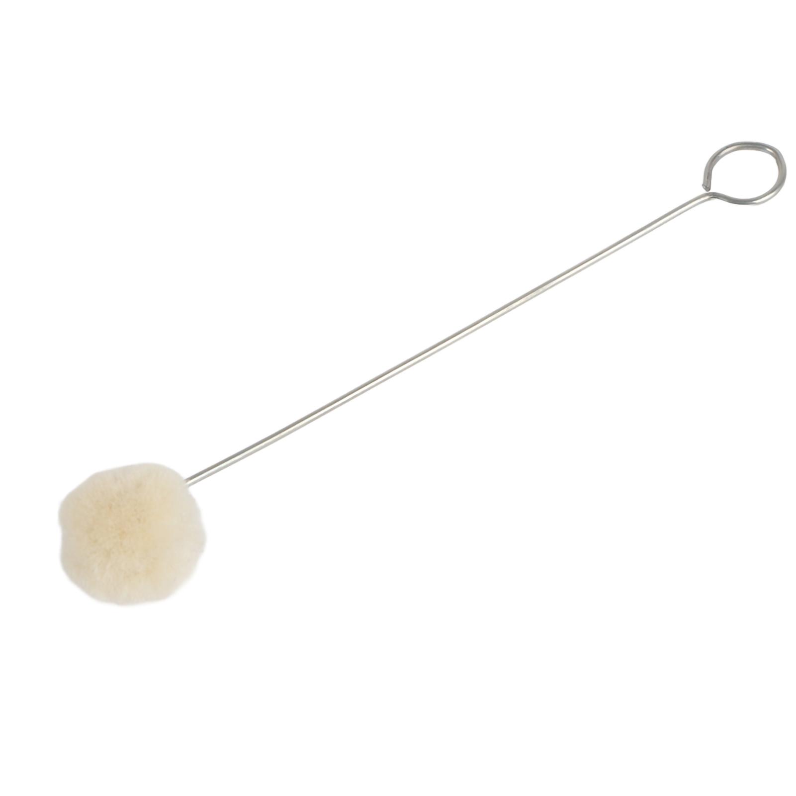 

50 шт. Вовняні тампони-кульки, пензлик для DIY, шкіряне ремесло, аплікатор для фарбування з металевою ручкою