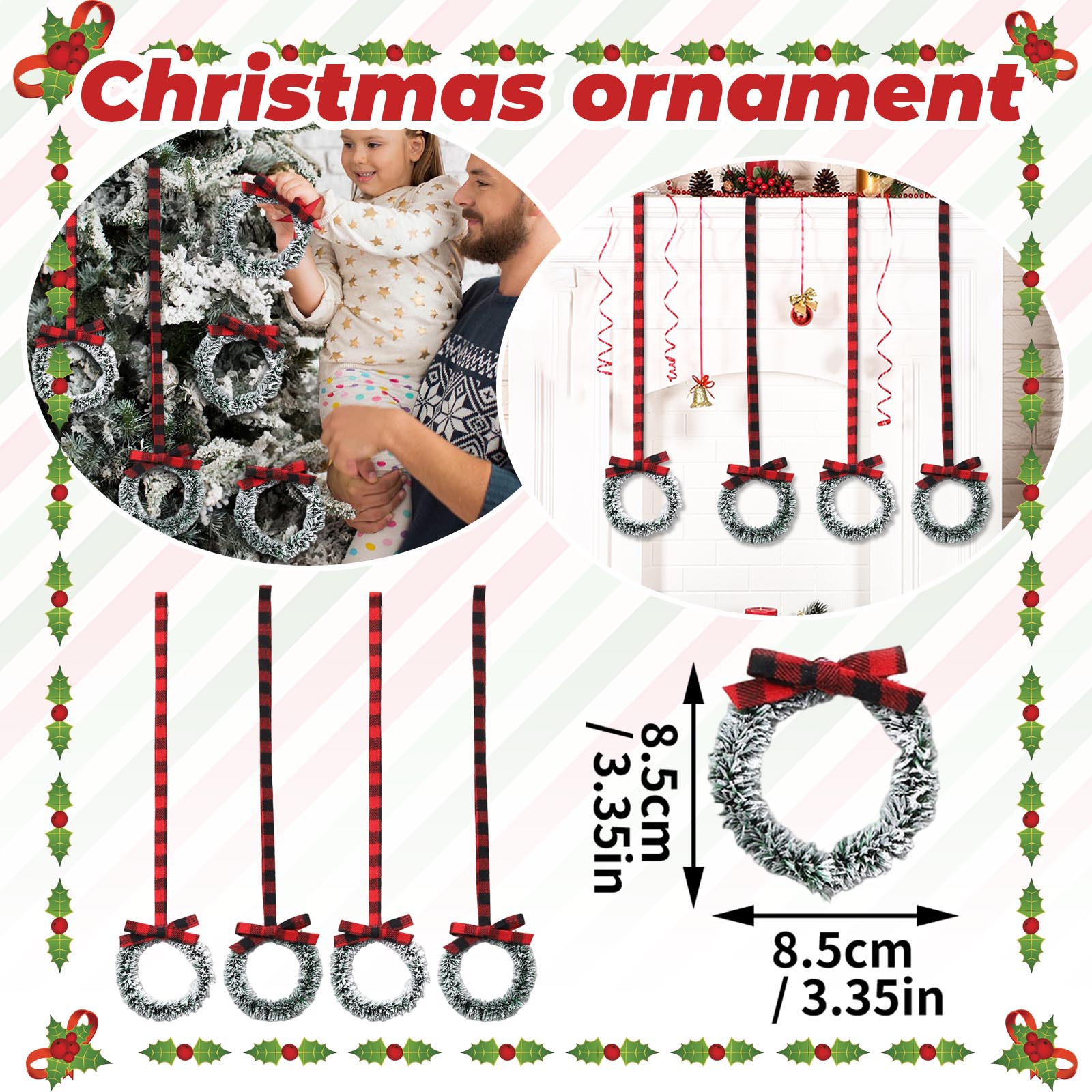 

Рождественский шкаф венок лента рождественский венок с ягодным бантом венок травяная полоса One Size