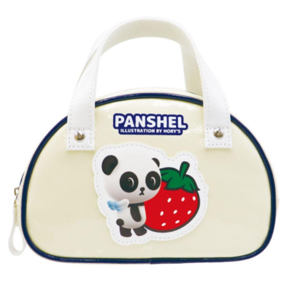 

Marimo Craft Panshell Enamel Series Mini Boston Bag, Strawberry, Approx. W185 x H123 x D50mm (PSM-088)