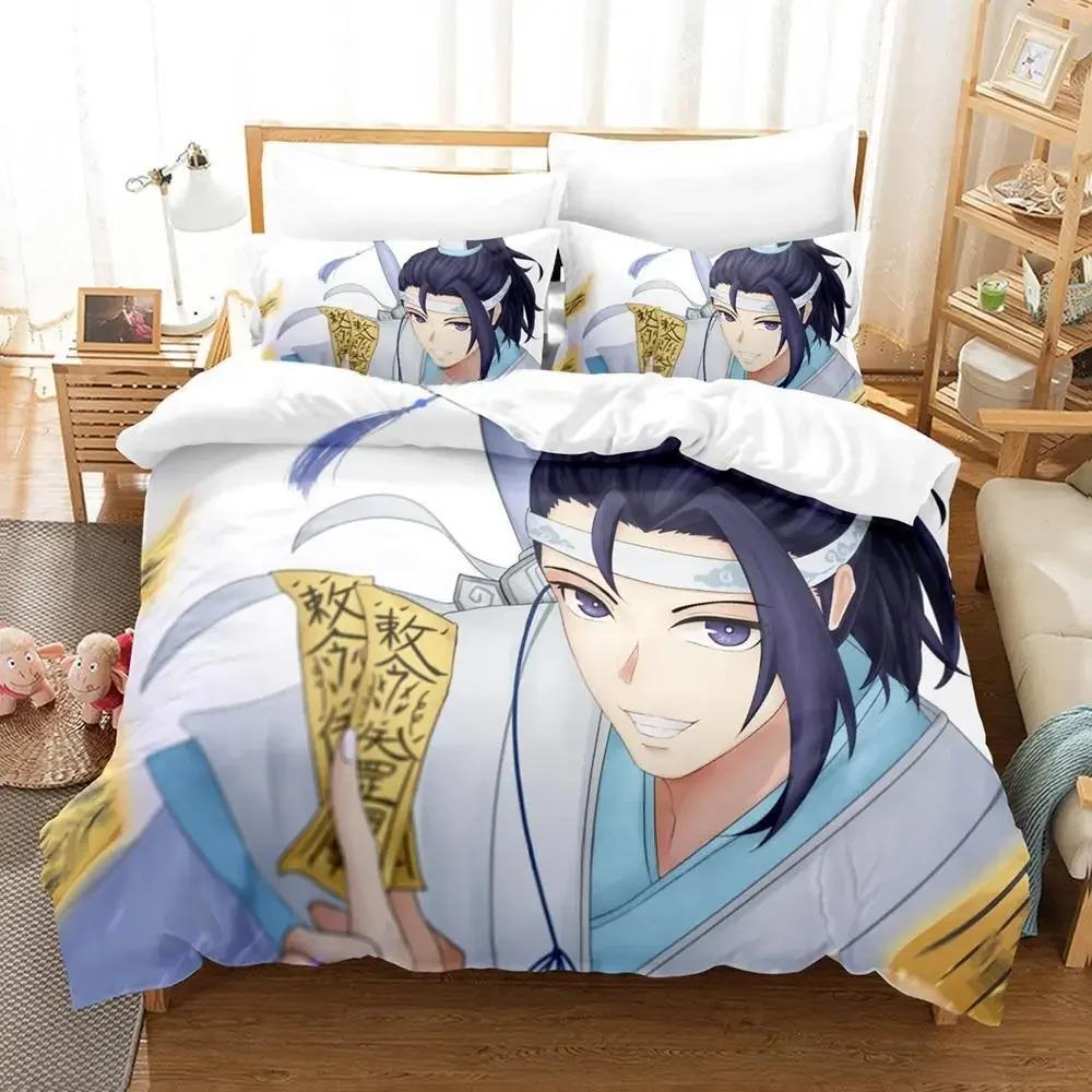New Mo Dao Zu Shi The Grandmaster of Demonic Cultivation Bedding Set Anime Three-piece Set Adult Kid Bedroom Duvet Cover Sets