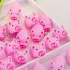 6/36pcs Mini Rubber Pig Baby Bath Toys Pink Piggy Decompression Venting Toys Float Squeak Toys for Baby Shower for Children