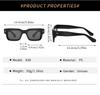 New Women's Rice Nail Square Sunglasses Retro UV400 Eyewear Trendy Sunshade Shades Personalized Eyeglasses