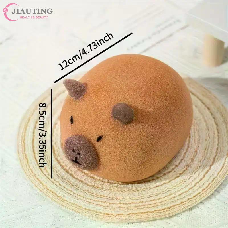 Bath PU Sponge Capybara Shaped Bath Sponge Ball Soft Foaming Back Scrubber For Kids Gentle Exfoliating And Massage Cleaning Tool