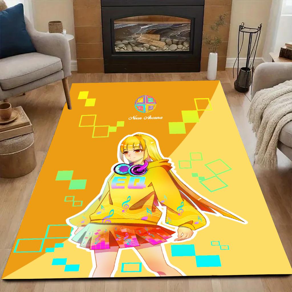 Cartoon Girls Anime Carpet Floor Rug Washable Anti-Slip Unique Decor for Living Room Play Room Girls Bedroom Popular Rug
