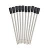 10Pcs Replaceable Ballpoint Pen Refills Ballpoint Metal Refills Metal Refill for Twist Action Ballpoint Pens 1.0mm Tip