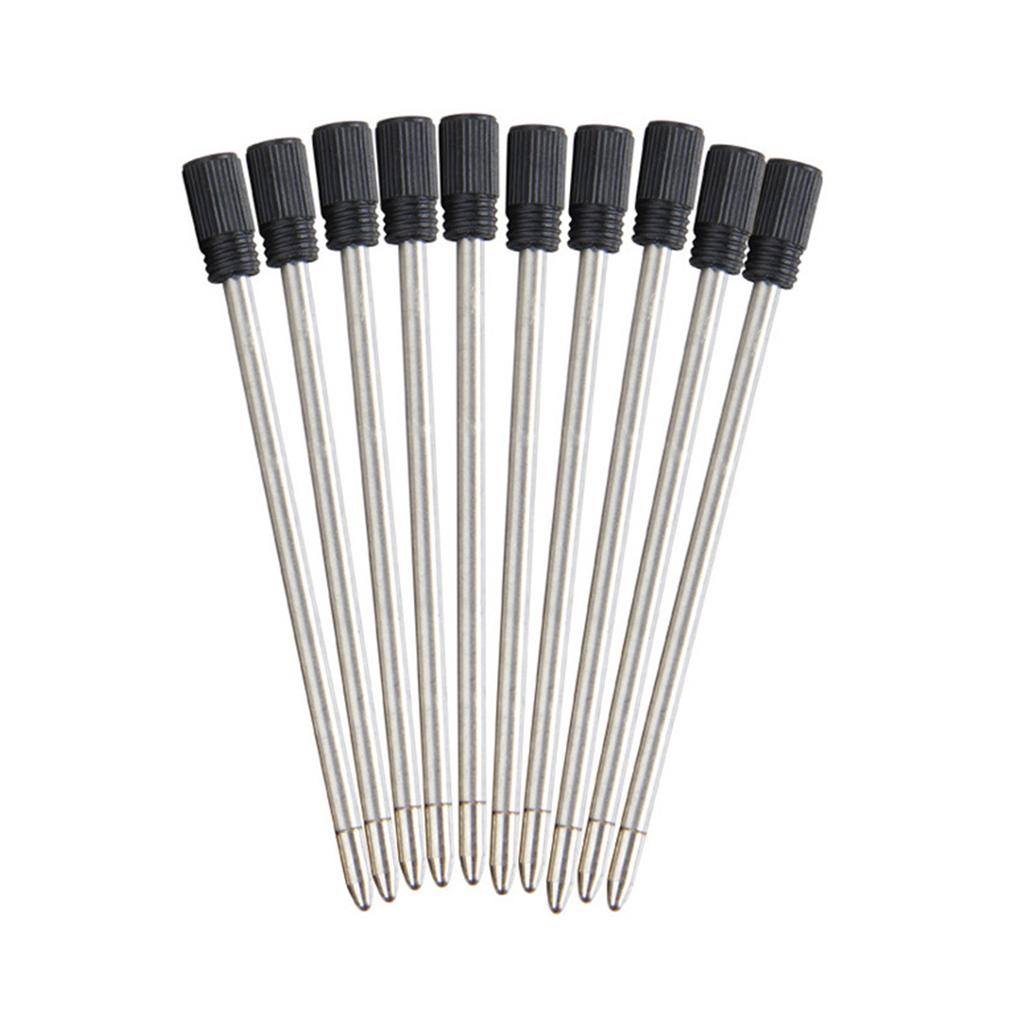 10Pcs Replaceable Ballpoint Pen Refills Ballpoint Metal Refills Metal Refill for Twist Action Ballpoint Pens 1.0mm Tip