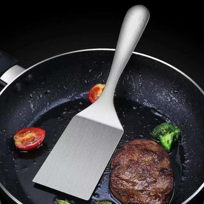 Mała szpatułka ze stali nierdzewnej, Szpatułka do grillowania, Odwracacz do grilla, Mała łopatka do smażenia ze stali nierdzewnej, Metalowa łopatka do gotowania