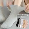 Women'S Boneless Socks, Non-Binding, Seamless Toe, Reinforced Heel, Knit Fabric with Cotton, Polyester, Spandex - Comfortable & Stretchable