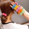 Spring/Summer Pom-Pom Hair Ties: Cute Jelly Hair Accessories for Girls