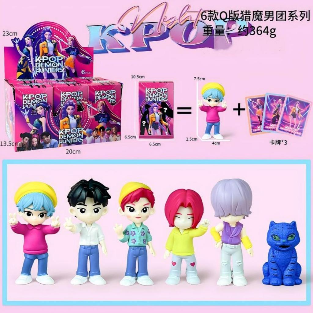 Anime Kpop Devil Hunter Blind Box Demontage Spaß Blind Bag Kleine Statue Peripheres Modell Desktop Blindbox Dekoration Geschenk