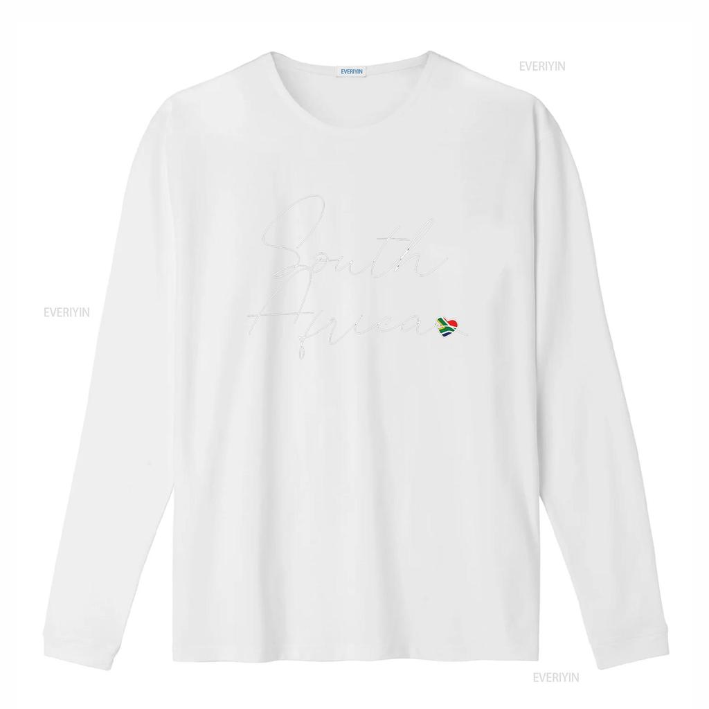 Simple Love South African Flag Heart on Africa T Shirt vintage Washed graphic designer clothes Stretched Slightly Versatile