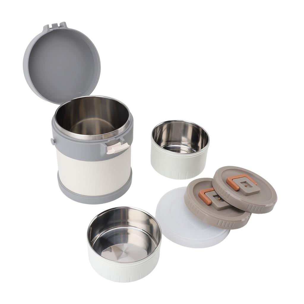 Insulated Food Jar Professional 1.4L Capacity 304 Stainless Steel Double Layers Leakproof Vacuum Lunch Box Container with Strap for Work School Travel