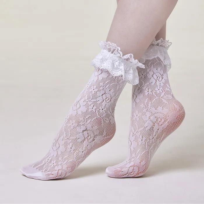 frilled lace socks