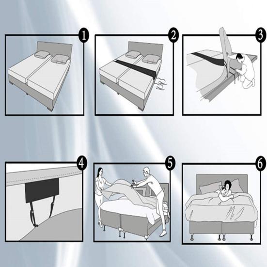 Adjustable Mattress Organizer Fixed Wear-resistant Shatterproof Connect Two Mattresses Stopper Household Supplies