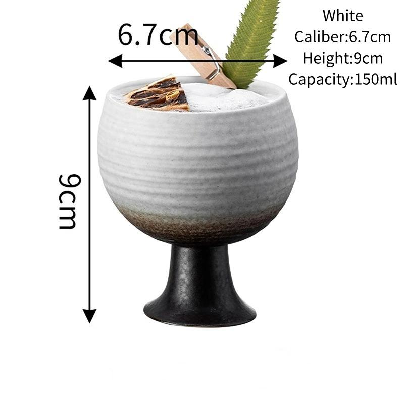 

Creative Cocktail Glasses Cups Retro Ceramic Mugs Coffee Cup Simple Japanese Ceramic Mug Restaurant Kitchen Accessories 150ml