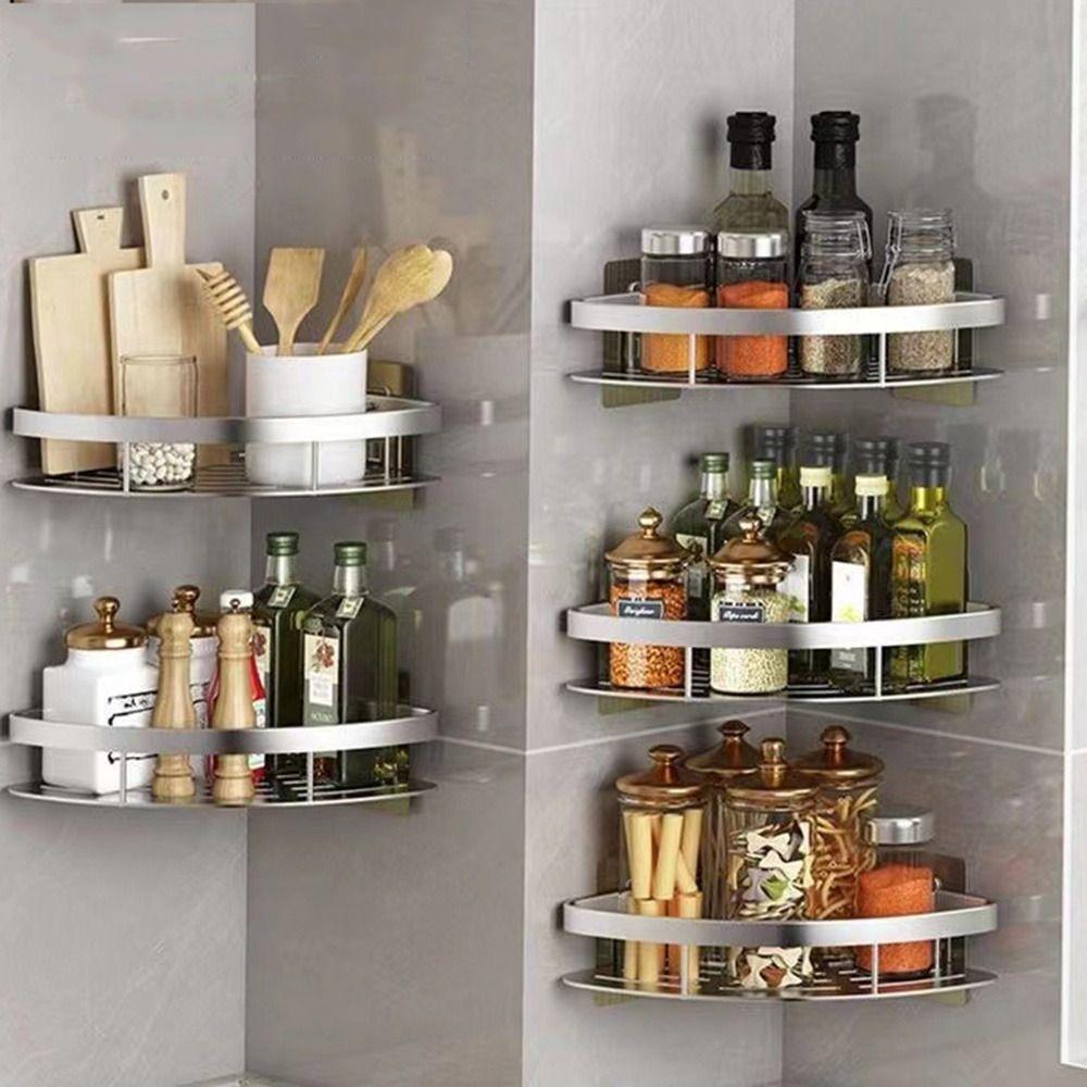 Facilities Toilet Bathroom Storage Rack Triangular Storage Rack Storage Holder Nail Free Rack