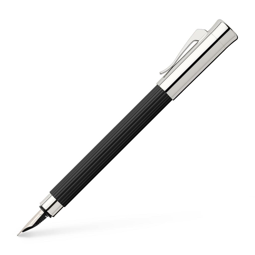 Fountain Fine Nib Tamisio Official Import Faber-Castell Pen, (F), Black, 141501,