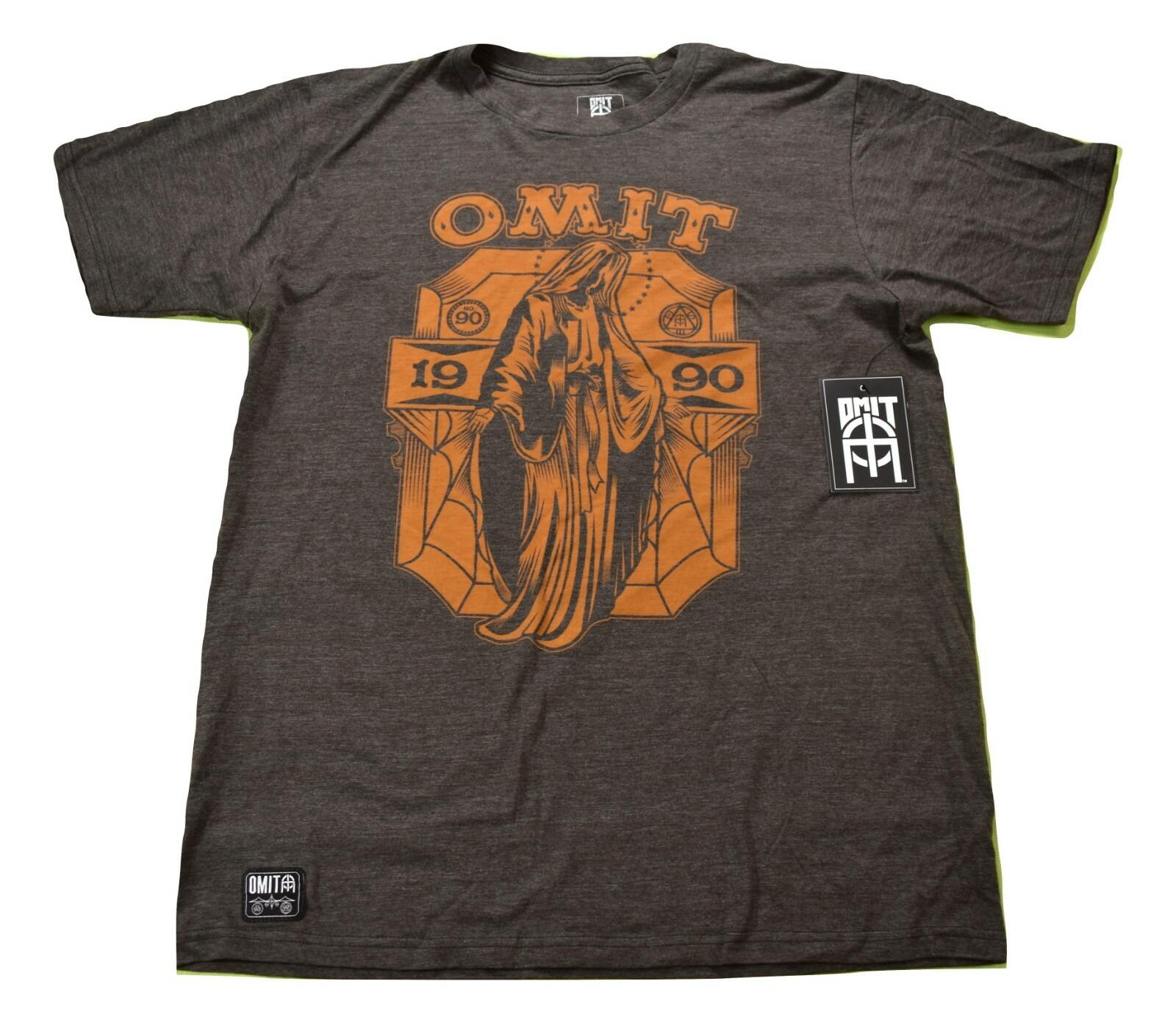 Omit Mens Brown Heather Blessed Tee Shirt New L XL