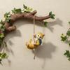 Figurine Design Animal Climbing Ornament Miniature Size Climbing Animal Statue  Balcony Decor