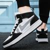Men's Shoes 2025 Spring Leisure Sports Shoes Fashion All-match Basketball Shoes High Top Board Shoes