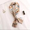 New scarf retro silk scarf printing simulation fashion versatile long scarf high sense Internet celebrity streamer decoration