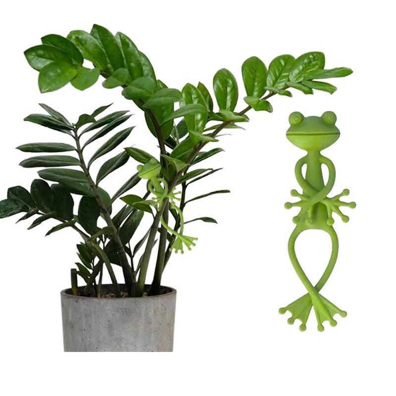 13Cm Frog Shaped Reusable Cable Wire Tie Cute Decorative Twist Bendable Garden Plant Support Adjustable Flexible Clip For Stem
